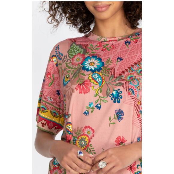 Johnny Was Lakshmi Oversized Cropped Tee - Picture 3 of 6